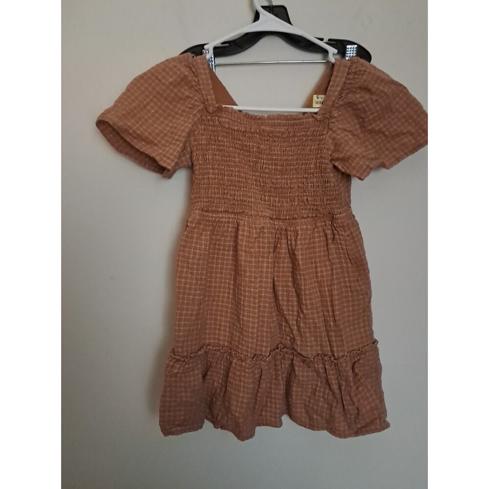 Cat & Jack Toddler Girls Summer Dress Size 5T Brown